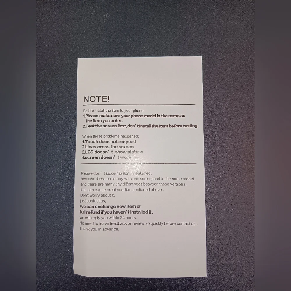 Replacement LCD Screen for BLU 5553-2. Check Photos To Confirm.